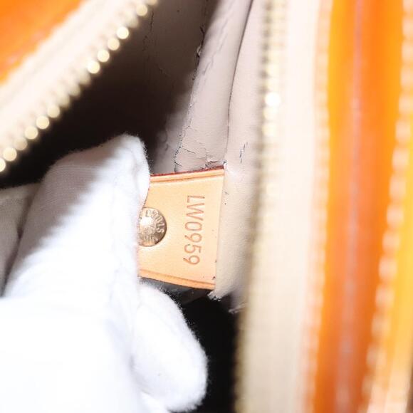 LOUIS VUITTON Monogram Vernis Houston Hand Bag Beige M91004 - Picture 13 of 13